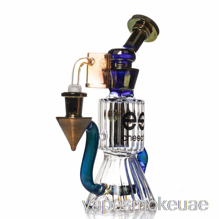 Vape Uae Cheech Glass Diamond Tube Recycler Dab Rig أزرق